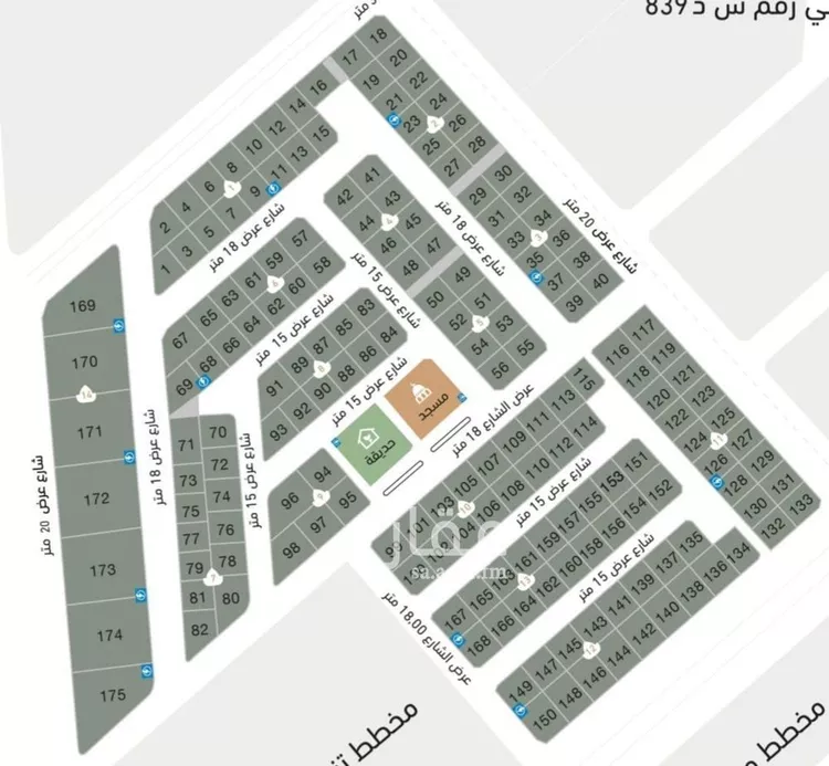 أرض للبيع في شارع المغيره ابن نوفل, حي الوسام, مدينة الظهران, المنطقة الشرقية