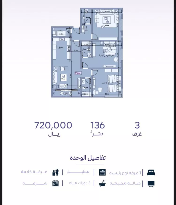 شقة للبيع في شارع خضر افندي, حي الزهراء, مدينة جدة, منطقة مكة المكرمة صورة 3