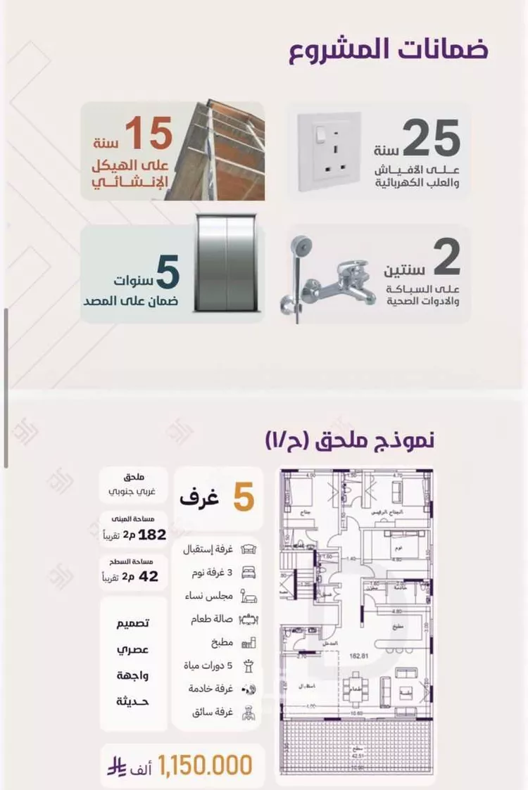 شقة للبيع في شارع امين مدني, حي الروضة, مدينة جدة, منطقة مكة المكرمة صورة 3
