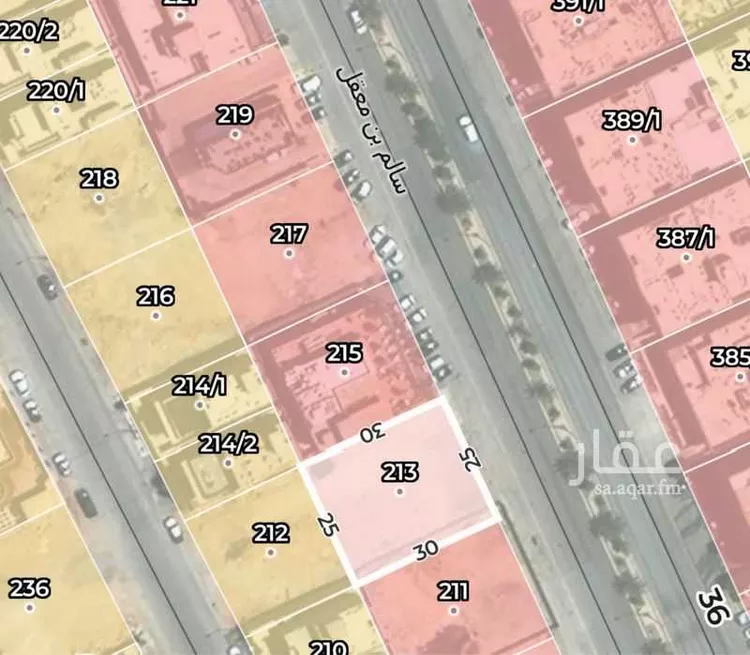 أرض للبيع في شارع سالم بن معقل, حي النخيل, مدينة الرياض, منطقة الرياض