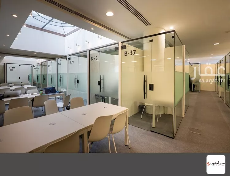 مكتب تجاري للإيجار في شارع خريص الفرعي, حي الروضة, مدينة الرياض, منطقة الرياض