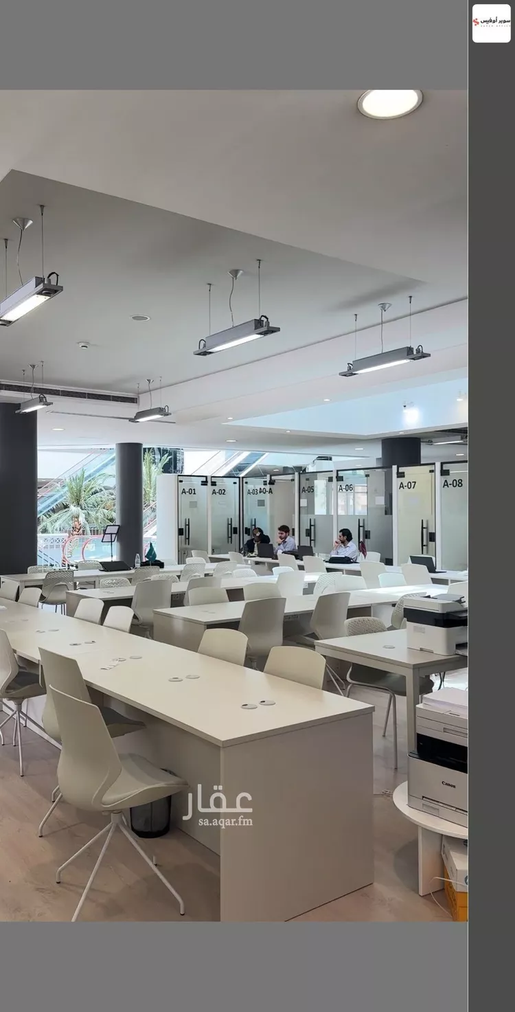مكتب تجاري للإيجار في شارع خريص الفرعي, حي الروضة, مدينة الرياض, منطقة الرياض صورة 5