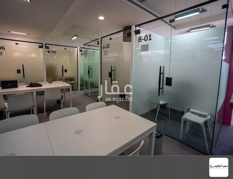 مكتب تجاري للإيجار في شارع خريص الفرعي, حي الروضة, مدينة الرياض, منطقة الرياض 7