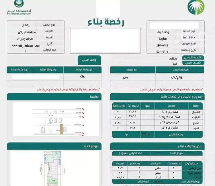 أرض للبيع في حي مخطط رقم 0832, مدينة الجلة, منطقة الرياض صورة 2