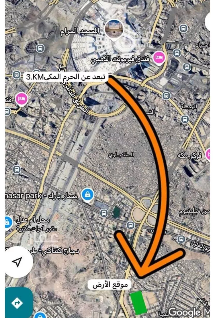 أرض للبيع في شارع مانع المريدي, حي الخالدية, مدينة مكه المكرمه, منطقة مكة المكرمة صورة 2