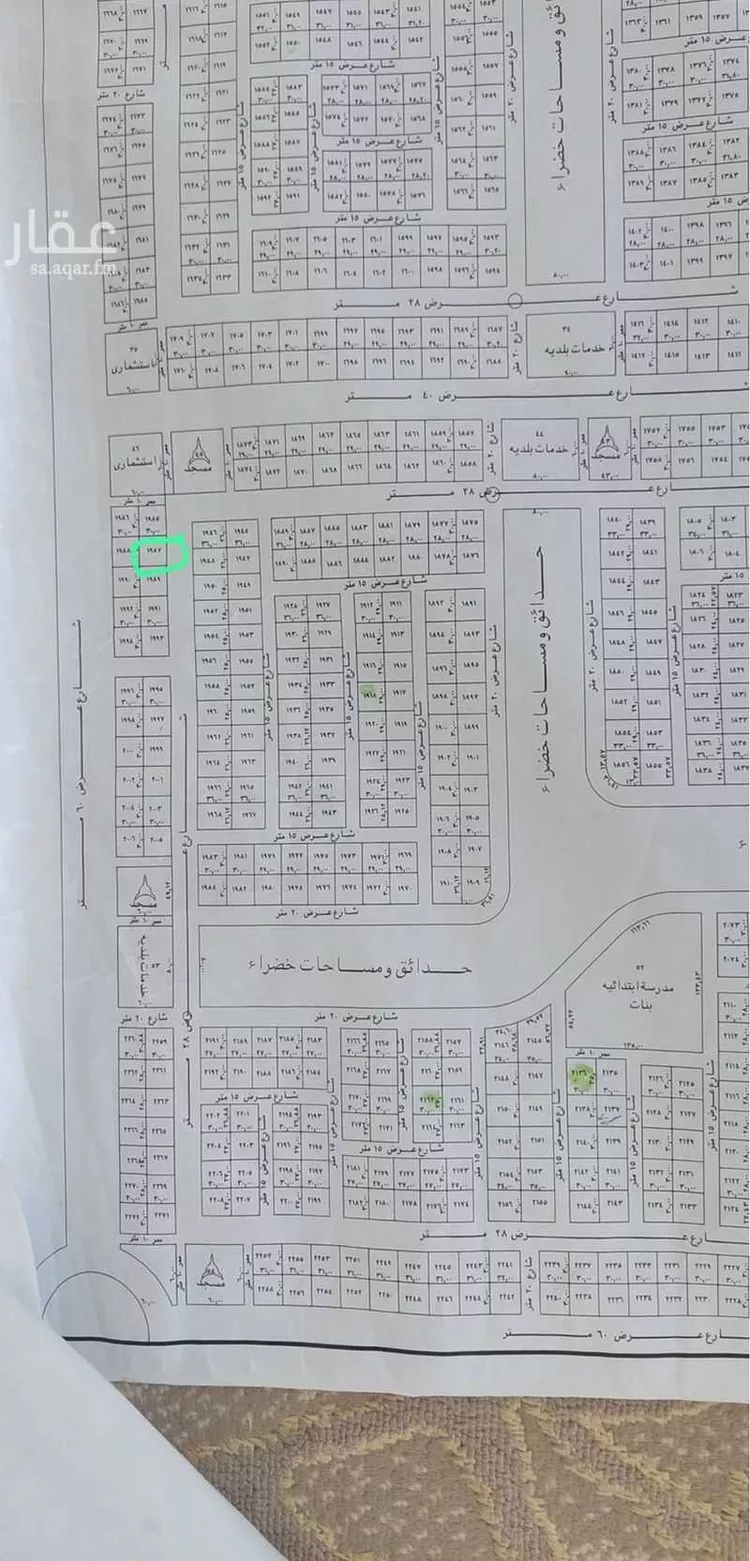 أرض للبيع في شارع جبل خليج, حي الزاهر, مدينة الرياض, منطقة الرياض صورة 3