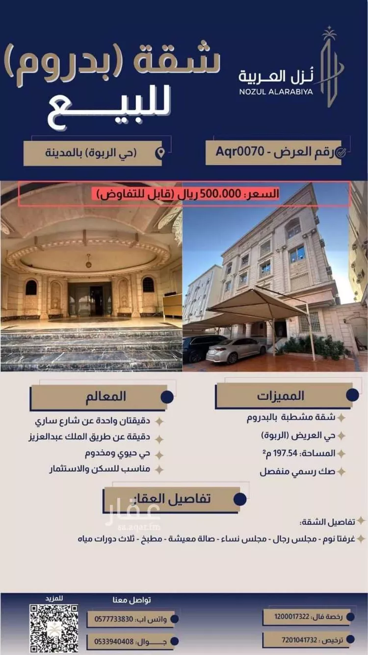 Apartment for Sale in Medina Al Aridh