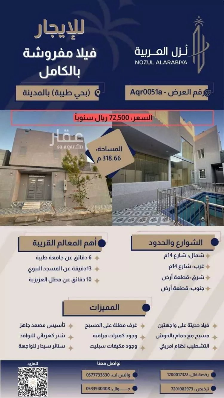 فيلا للإيجار في شارع ام حبيب بنت العباس, حي طيبة, مدينة المدينة المنورة, منطقة المدينة المنورة