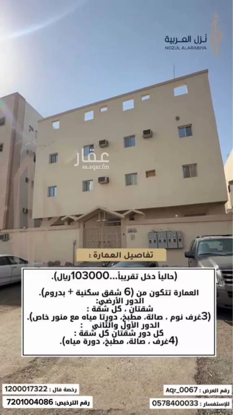 عمارة للبيع في شارع اوس المزنى, حي بنى ظفر, مدينة المدينة المنورة, منطقة المدينة المنورة صورة 5