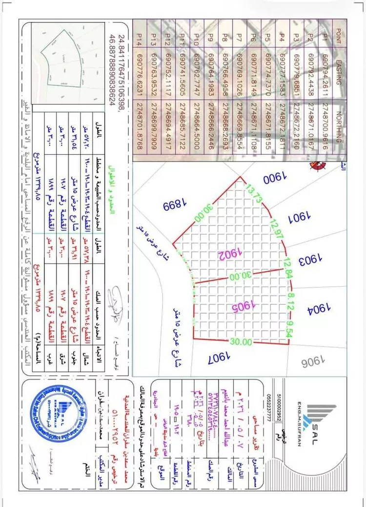 أرض للبيع في شارع 1534963, حي الجنادرية, مدينة الرياض, منطقة الرياض