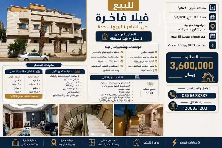 عمارة للبيع في شارع الحسن بن الحباب, حي السامر, مدينة جدة, منطقة مكة المكرمة