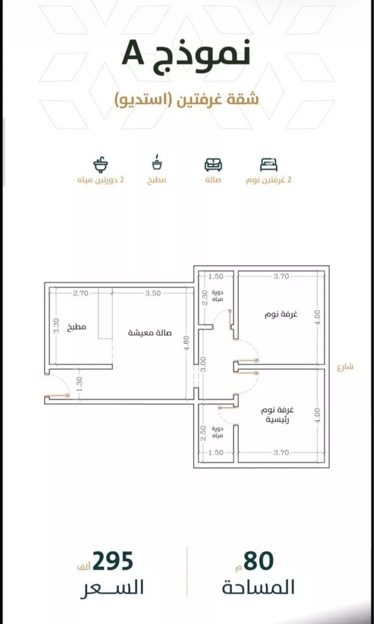 شقة للبيع في شارع الخليفة المأمون, حي الربوة, مدينة جدة, منطقة مكة المكرمة صورة 2