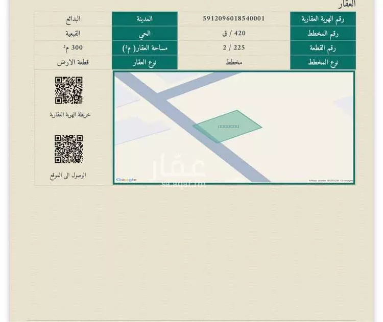 Land for Sale in Al Badayea Qurtubah
