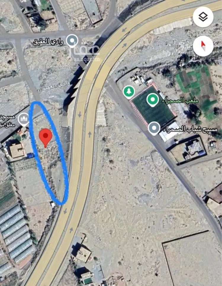 أرض للإيجار في شارع طريق الرياض, حي النخيل, مدينة العقيق, منطقة الباحة صورة 2