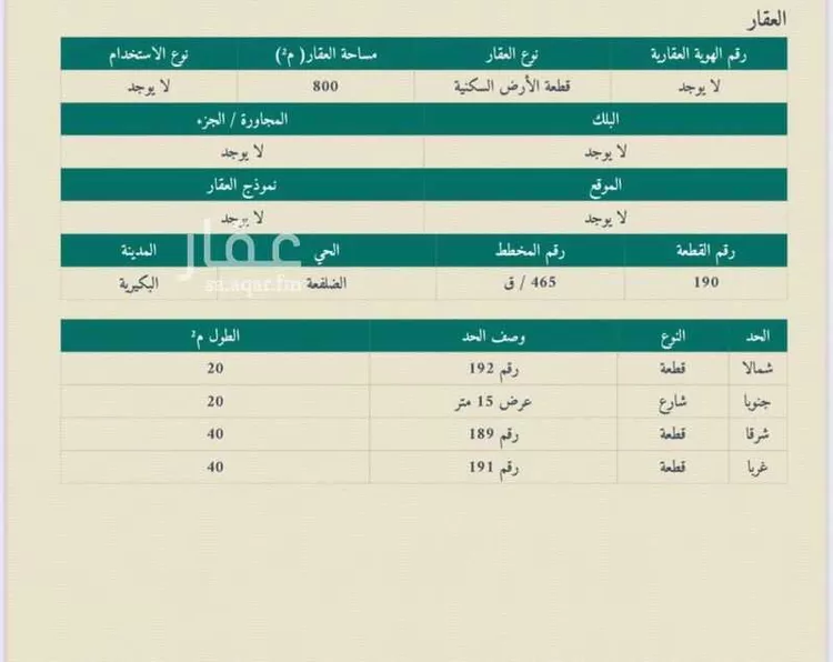 أرض للبيع في حي الضلفعه, مدينة الضلفعه, منطقة القصيم صورة 2