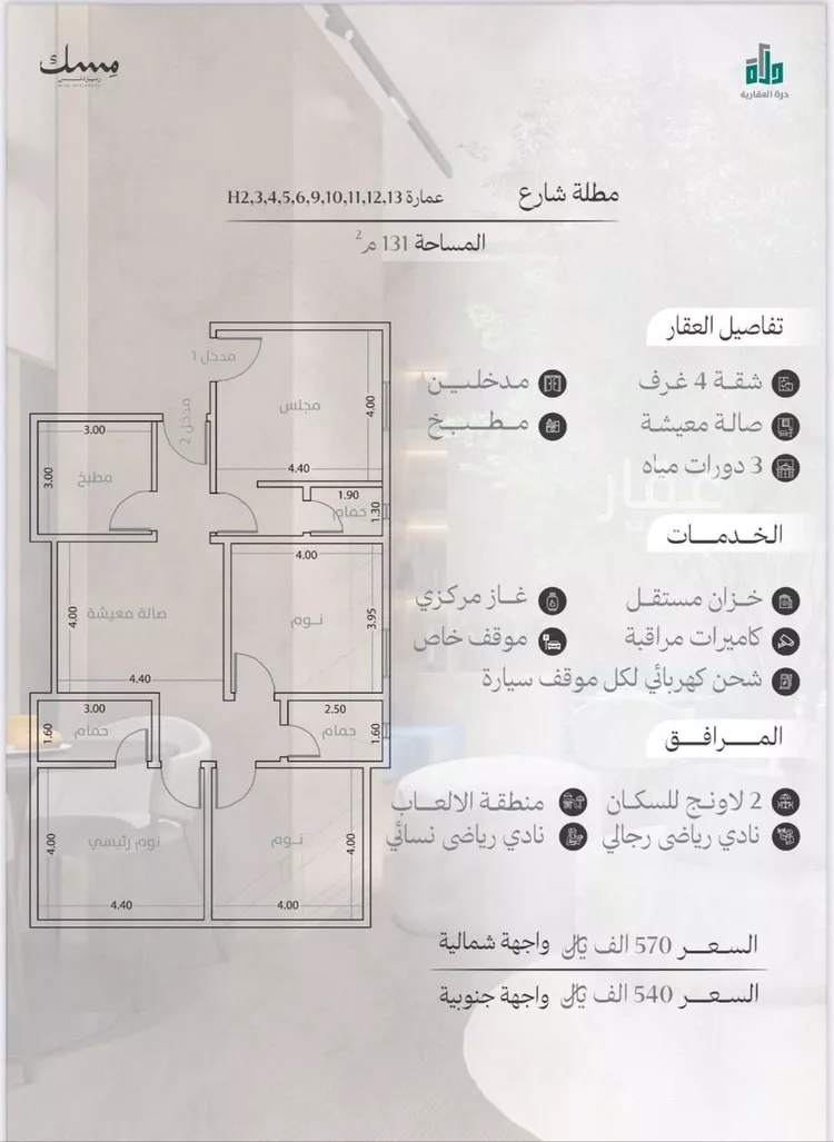 شقة للبيع في شارع 12345, حي المروة, مدينة جدة, منطقة مكة المكرمة