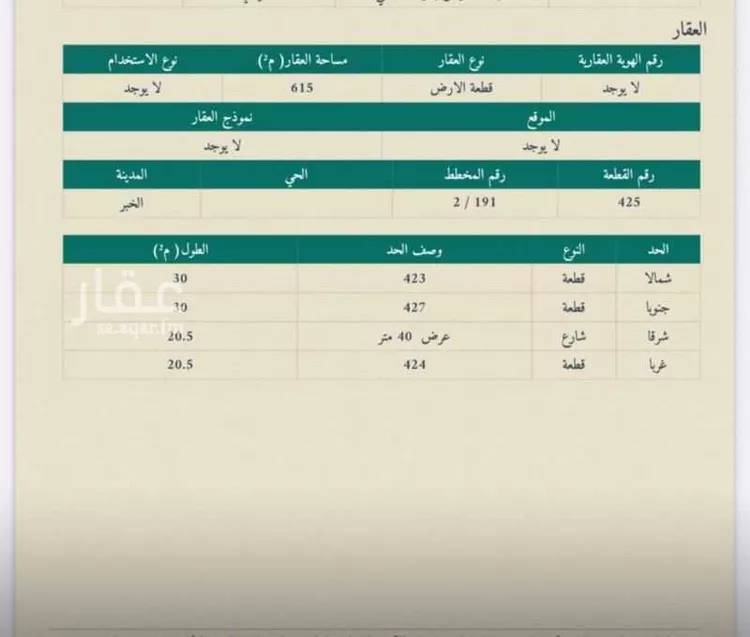 أرض للإيجار في شارع شارع ابو عبد الرحمن بن عقيل, حي الخزامى, مدينة الخبر, المنطقة الشرقية
