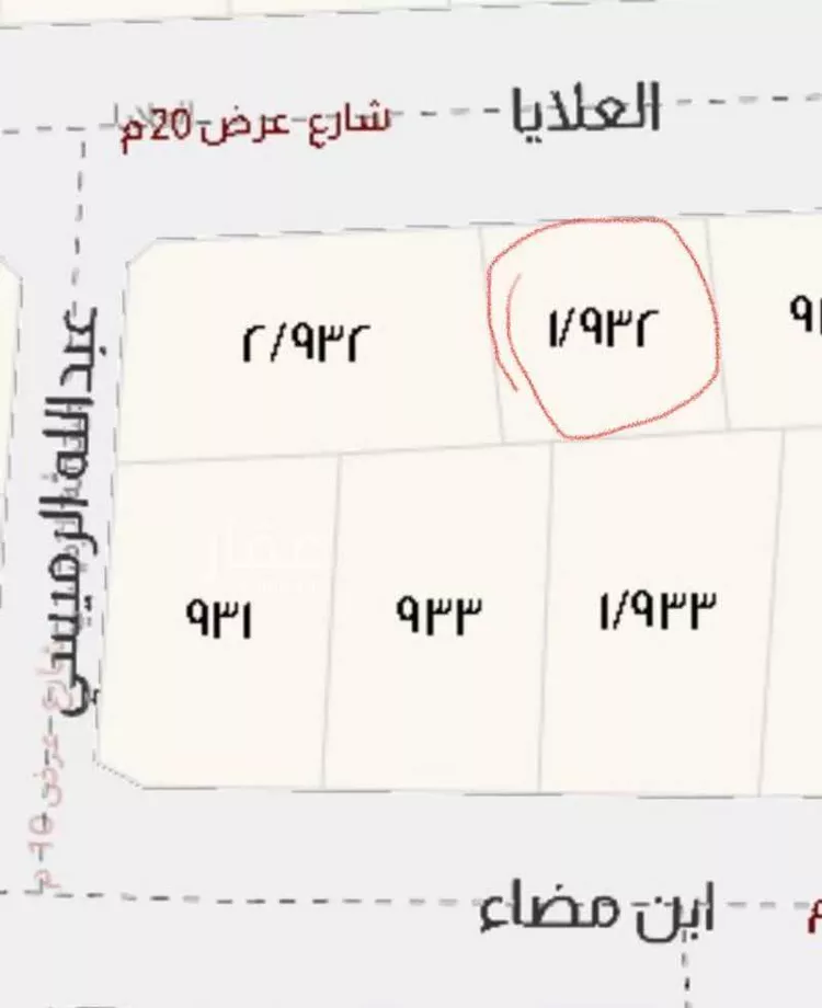 أرض للبيع في شارع ابن مضاء ، حي الحائر ، الرياض ، منطقة الرياض صورة 2