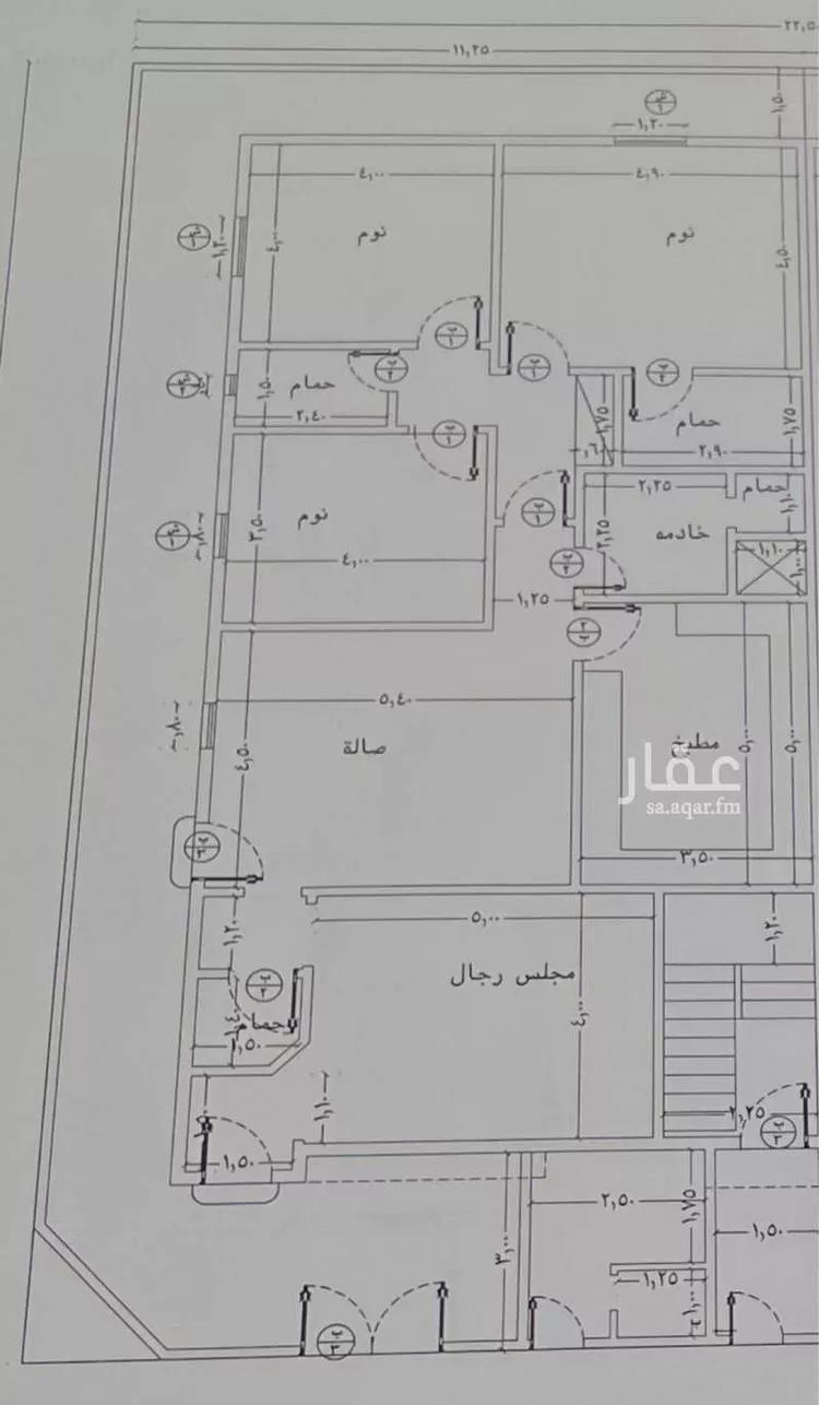 دور للإيجار في شارع بلجرشي ، حي السليمانية ، الرياض ، منطقة الرياض