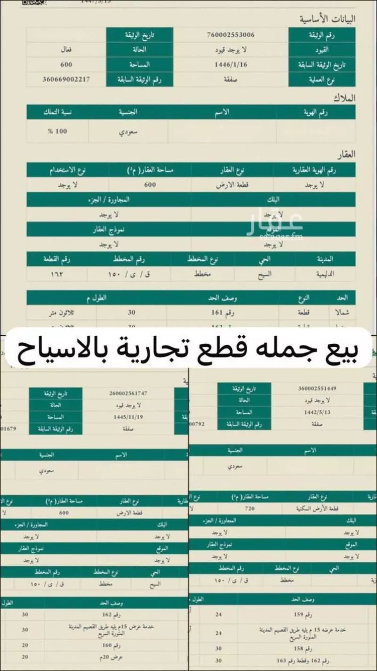 أرض للبيع في شارع شارع البلدية, حي الريان, مدينة الشملى, منطقة حائل صورة 4