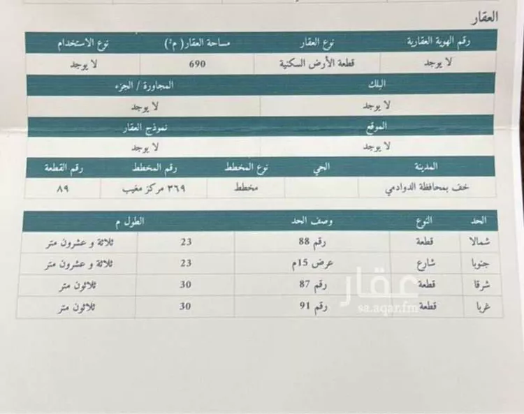 أرض للبيع في حي مغيب, مدينة مغيب, منطقة الرياض صورة 2