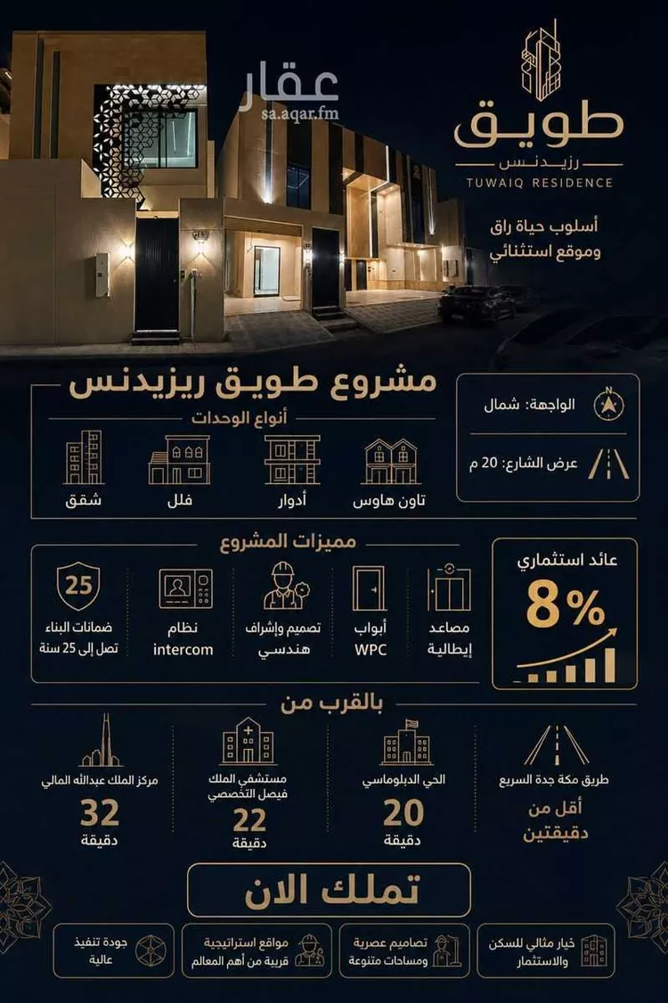 شقة للبيع في شارع عبدالعزيز السلمي, حي طويق, مدينة الرياض, منطقة الرياض صورة 5