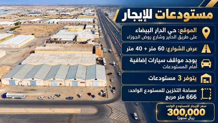 Warehouse for Rent in Riyadh Ad Dar Al Baida
