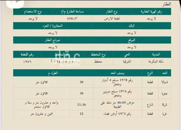 أرض للبيع في شارع عبد الله بن العباس ، حي الشوقية ، مكة ، منطقة مكة المكرمة