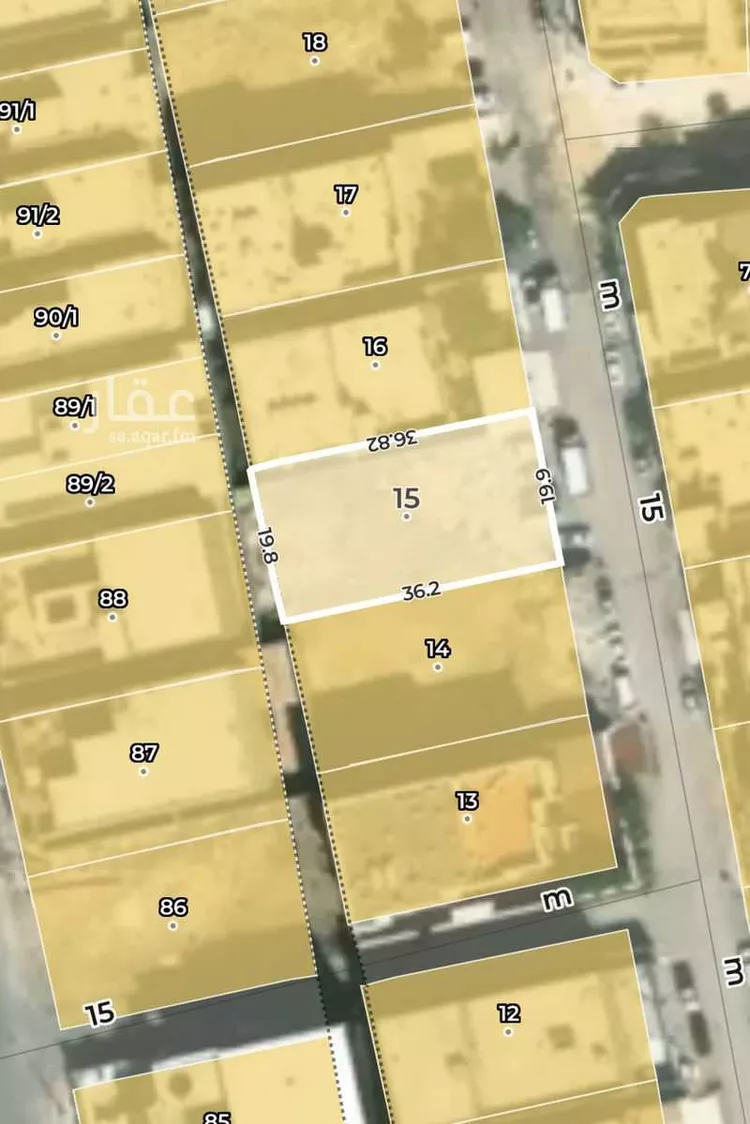 أرض للبيع في شارع ابرق الحنان, حي الصدفة, مدينة القطيف, المنطقة الشرقية صورة 2