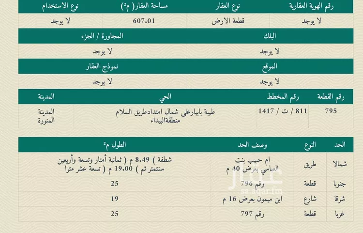 أرض للبيع في شارع الملك سعود بن عبدالعزيز, حي طيبة, مدينة المدينة المنورة, منطقة المدينة المنورة صورة 4