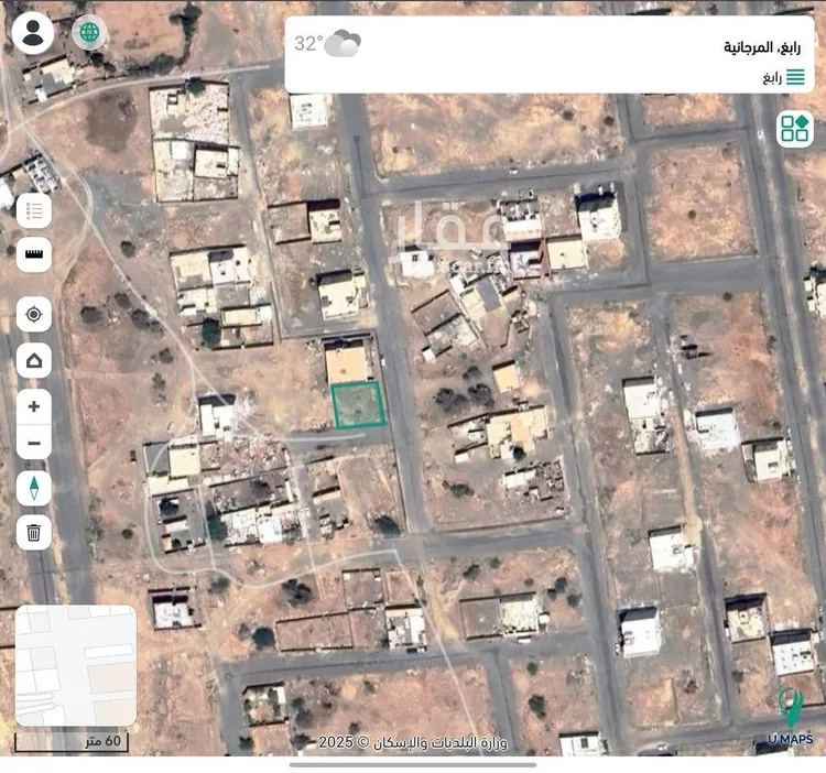 أرض للبيع في شارع جاهمة بن العباس السلمي, حي المرجانية, مدينة رابغ, منطقة مكة المكرمة صورة 3