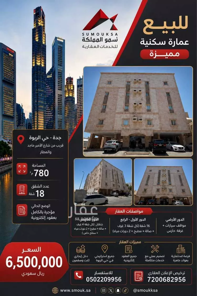 عمارة للبيع في شارع سليمان الدري المالكي, حي الربوة, مدينة جدة, منطقة مكة المكرمة 12