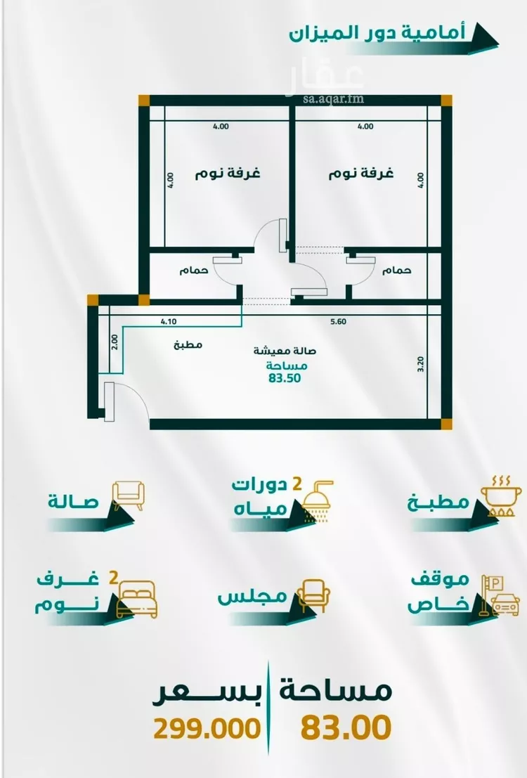 شقة للبيع في شارع ابو ذر الغفاري , حي الفيحاء, مدينة جدة, منطقة مكة المكرمة صورة 2