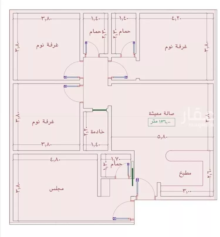شقة للبيع في شارع السامر, حي الواحة, مدينة جدة, منطقة مكة المكرمة
