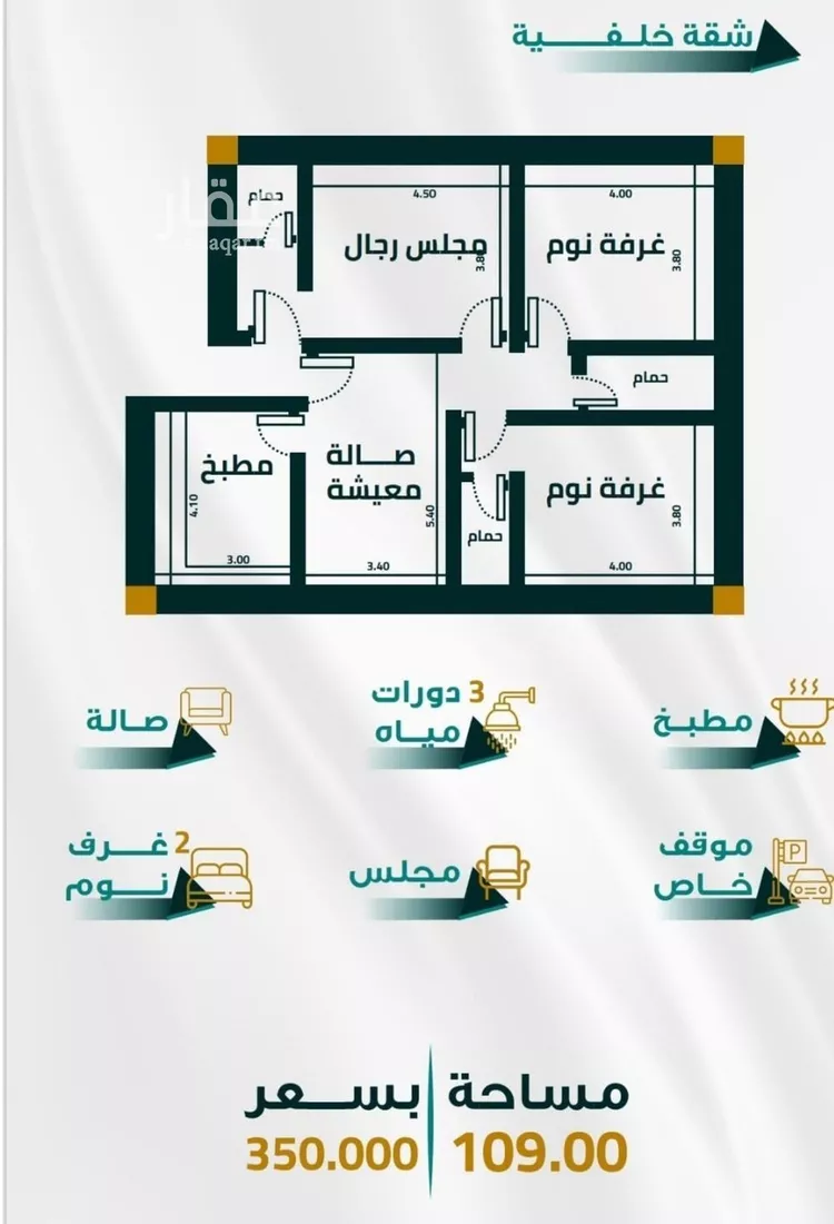 شقة للبيع في شارع ابو ذر الغفاري, حي الفيحاء, مدينة جدة, منطقة مكة المكرمة صورة 2