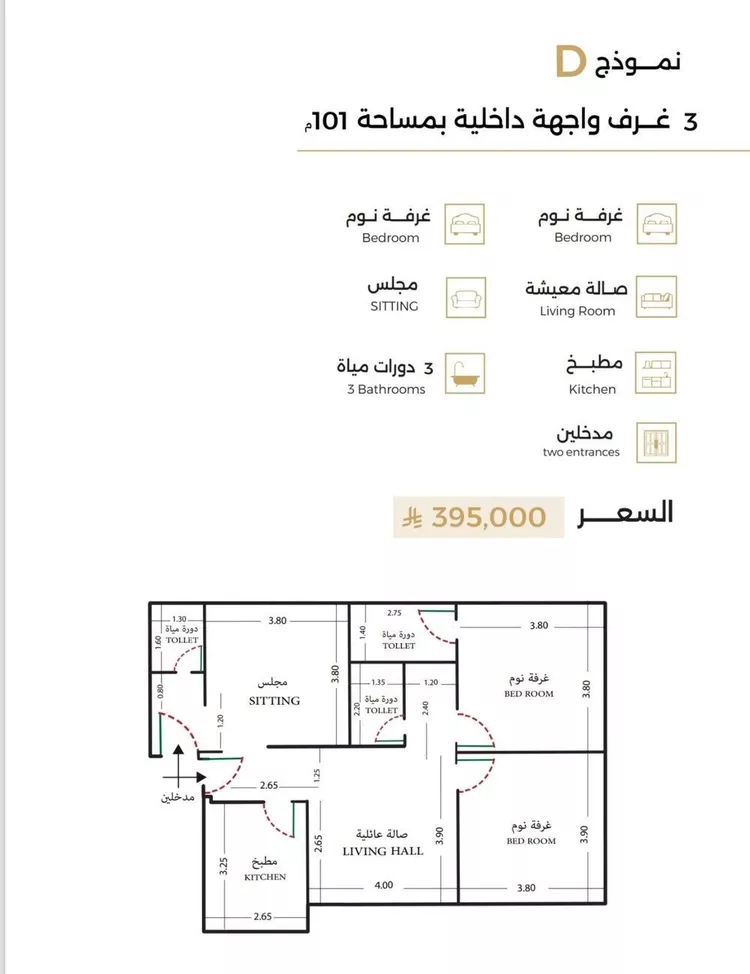 شقة للبيع في شارع الحناه, حي الرحاب, مدينة جدة, منطقة مكة المكرمة صورة 2