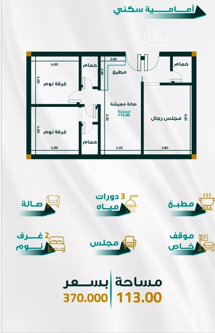 شقة للبيع في شارع ابو ذر الغفاري, حي الفيحاء, مدينة جدة, منطقة مكة المكرمة صورة 2