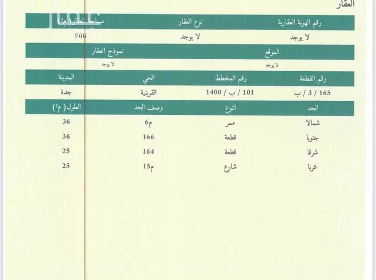 أرض للبيع في حي القرينية, مدينة جدة, منطقة مكة المكرمة