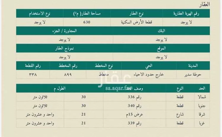 Land for Sale in Thadiq Ad Deerah Al Kadimah