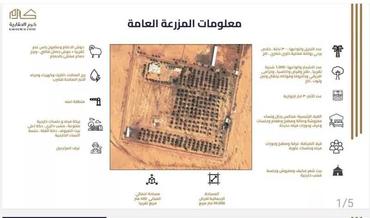 مزرعة للبيع في شارع جرول, مدينة المجمعه, منطقة الرياض صورة 3