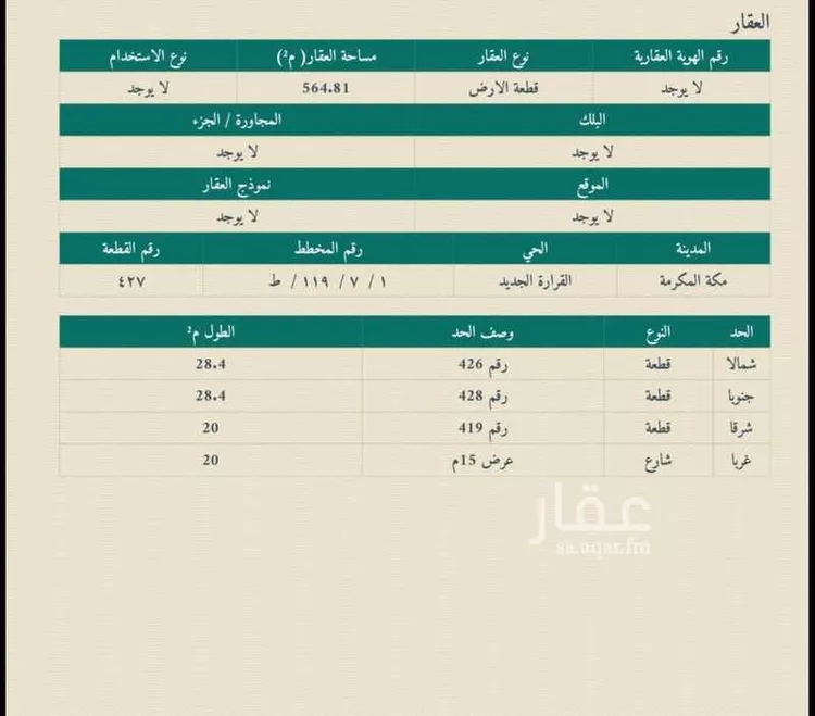 Land for Sale in Mecca Al Ukayshiyyah