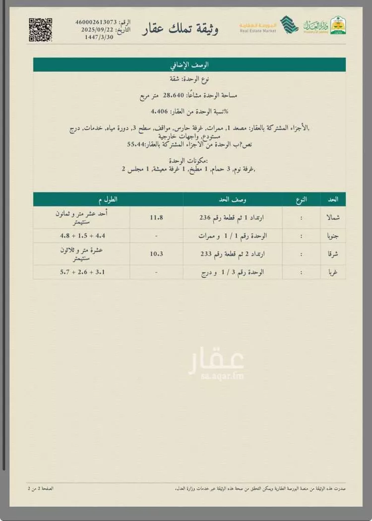 شقة للبيع في شارع عبد الرحيم الكناني ، حي الريان ، جدة ، جدة