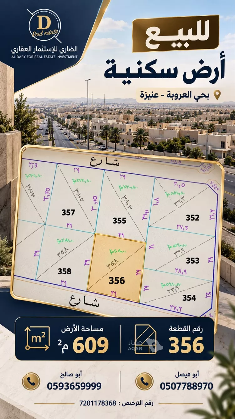 Land for Sale in Unayzah Al Qusur