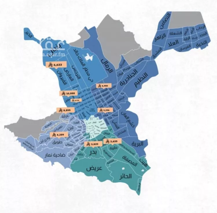 أرض للبيع في حي المشرق, مدينة الرياض, منطقة الرياض صورة 2
