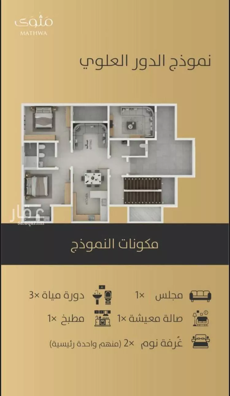 دور للبيع في شارع العوجزي, حي الزهرة, مدينة الرياض, منطقة الرياض صورة 4