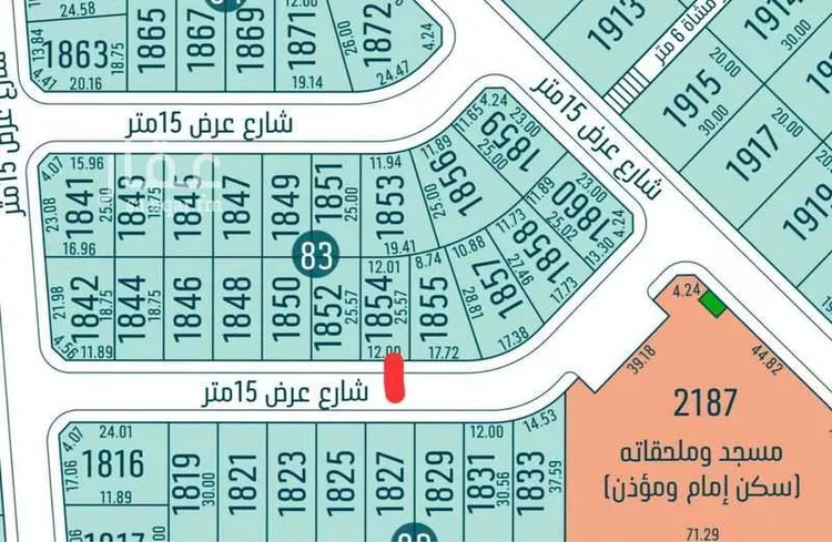 أرض للبيع في شارع شارع رقم 205, حي الجنادرية, مدينة الرياض, منطقة الرياض صورة 2