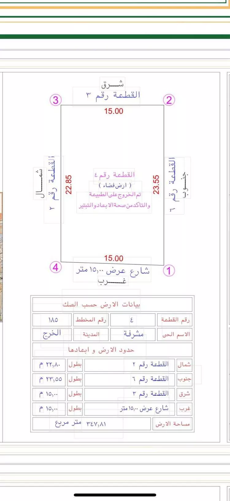 أرض للبيع في شارع مشرفة 88, حي مشرفة, مدينة الهياثم, منطقة الرياض صورة 2