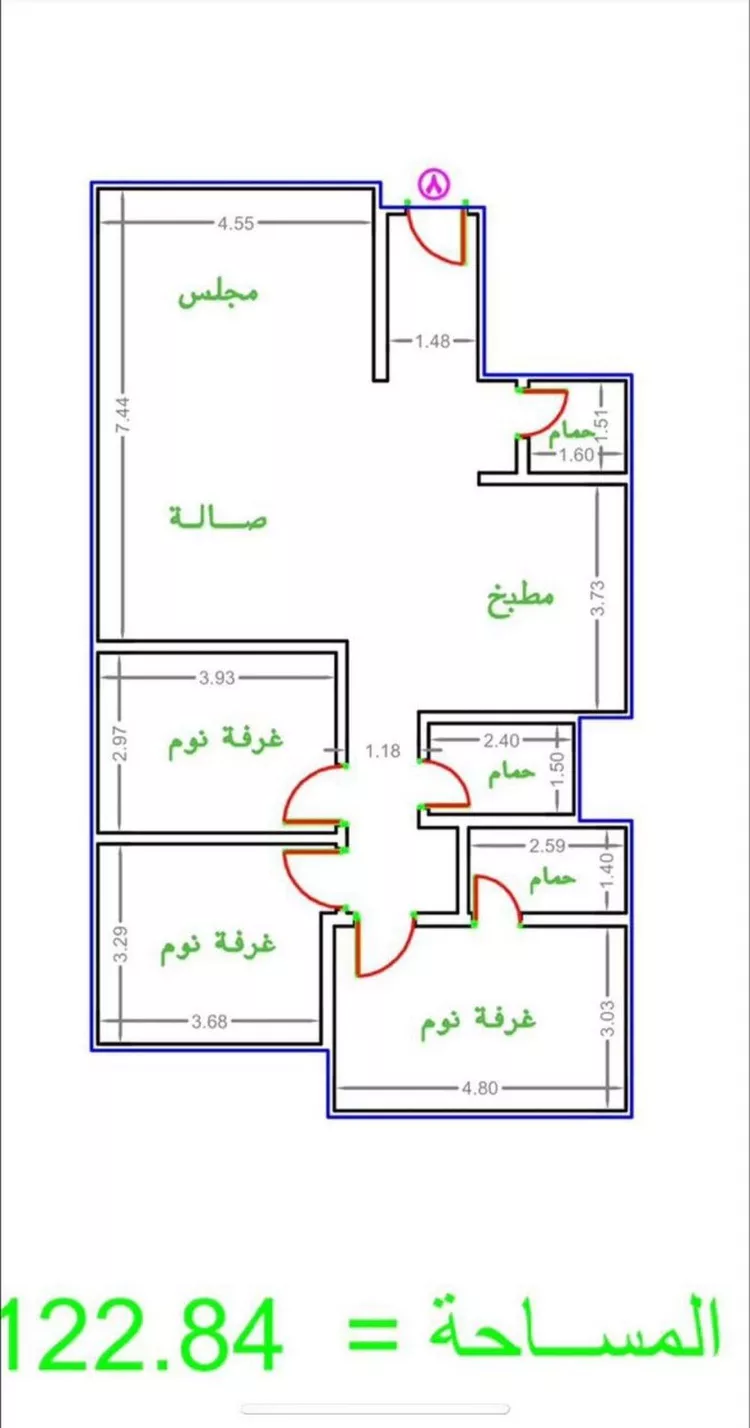 شقة للبيع في شارع الحسن بن علي, حي التعاون, مدينة الرياض, منطقة الرياض
