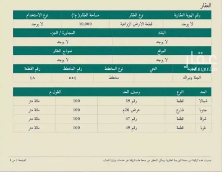 Land for Sale in Al Muzahimiyah Al GhatGhat