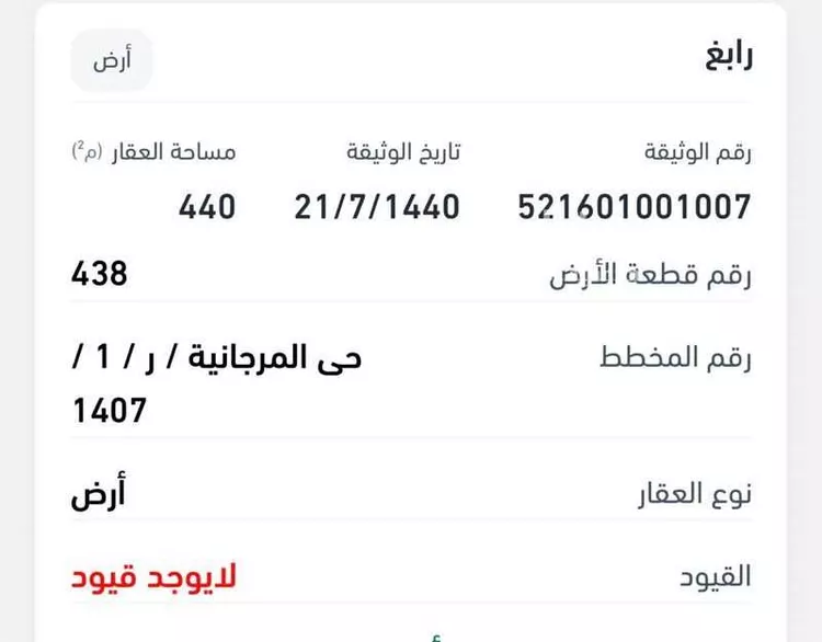 أرض للبيع في شارع ابو ايوب الازدي, حي المرجانية, مدينة رابغ, منطقة مكة المكرمة صورة 2